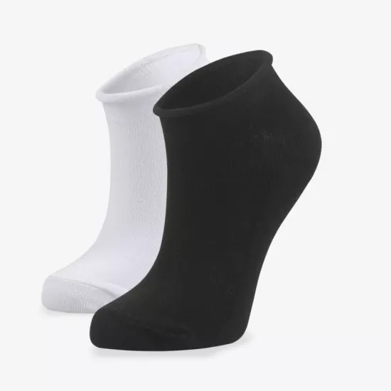 2’li Lastiksiz Roll Top Kaymayan Kadın Kısa Patik Çorap