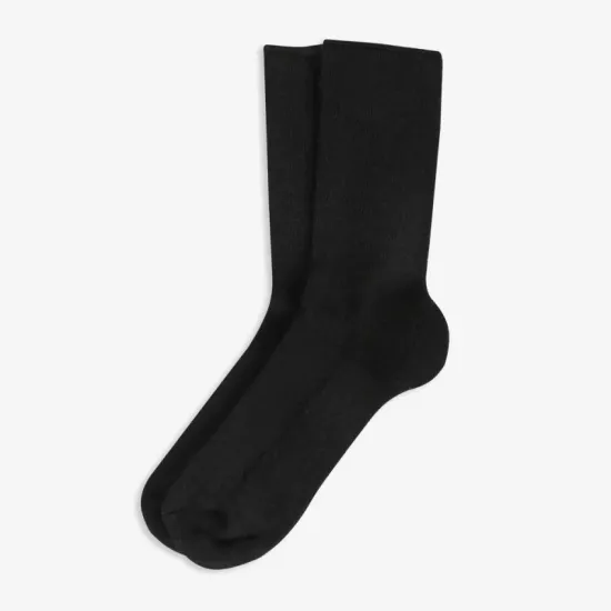 Siyah Yünlü Diyabetik Şeker Çorabı
