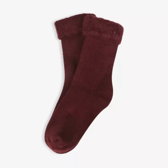 Kadın Kışlık Termal Çorap Bordo