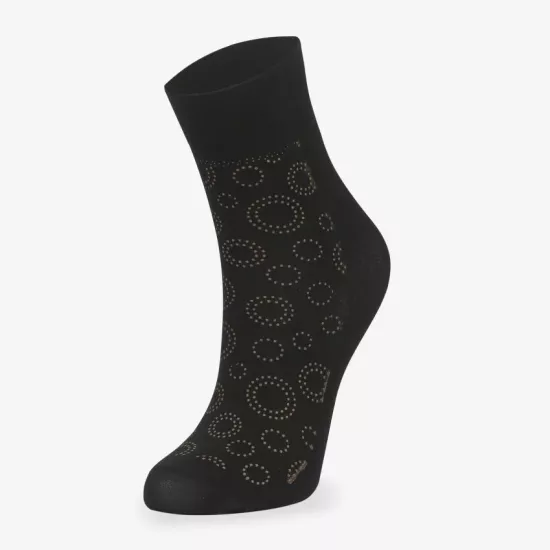 Çember Desenli Kısa Soket Kadın Çorap