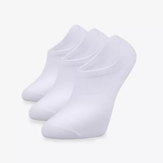3’lü Premium Beyaz Görünmez Kısa Patik Çorap